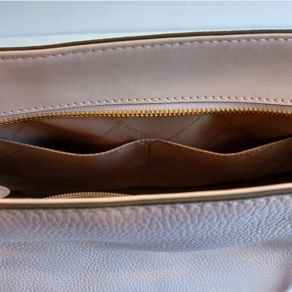 Michael Kors Jet Set Medium Leather Front Zip Chain Tote Powder Blush NWT - Picture 12 of 16